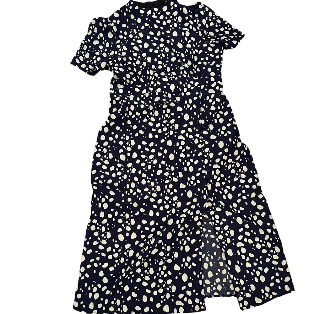 ASOS maternity dress, size 12, navy with dots